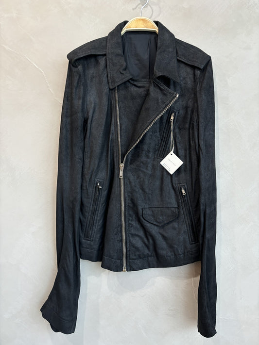 RICK OWENS Suede biker jacket