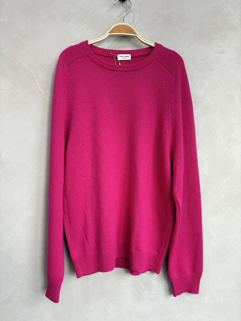 yves saint laurent Pink 100% cashmere knit top