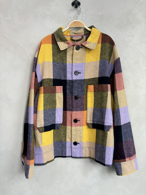 HENRIK VIBSKOV checkered jacket