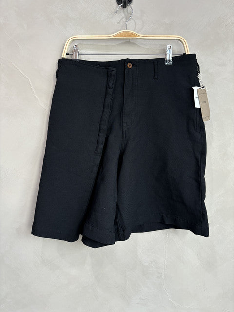 comme des garcon homme plus black shorts