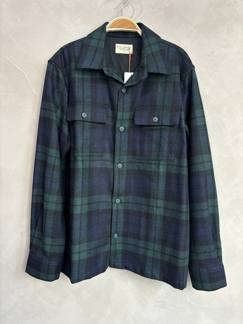 NUDIE JEANS green checkered shirt