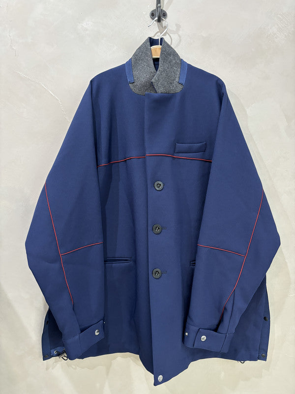 sacai Navy Technical Jersey JAcket