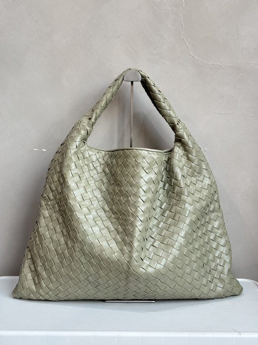 bottega veneta Large Hop Bag in Travertine