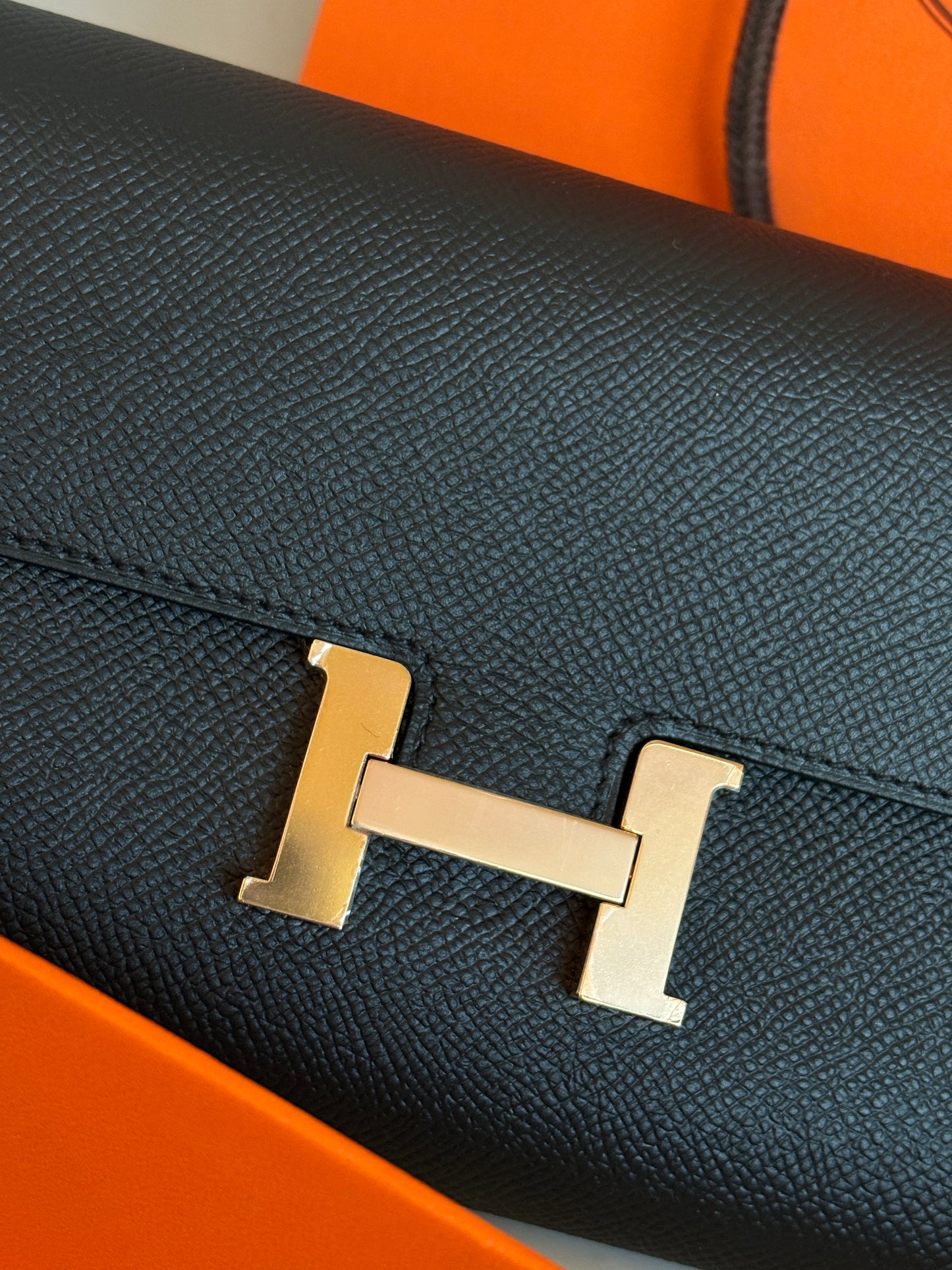 hermes Black Constance to go bag