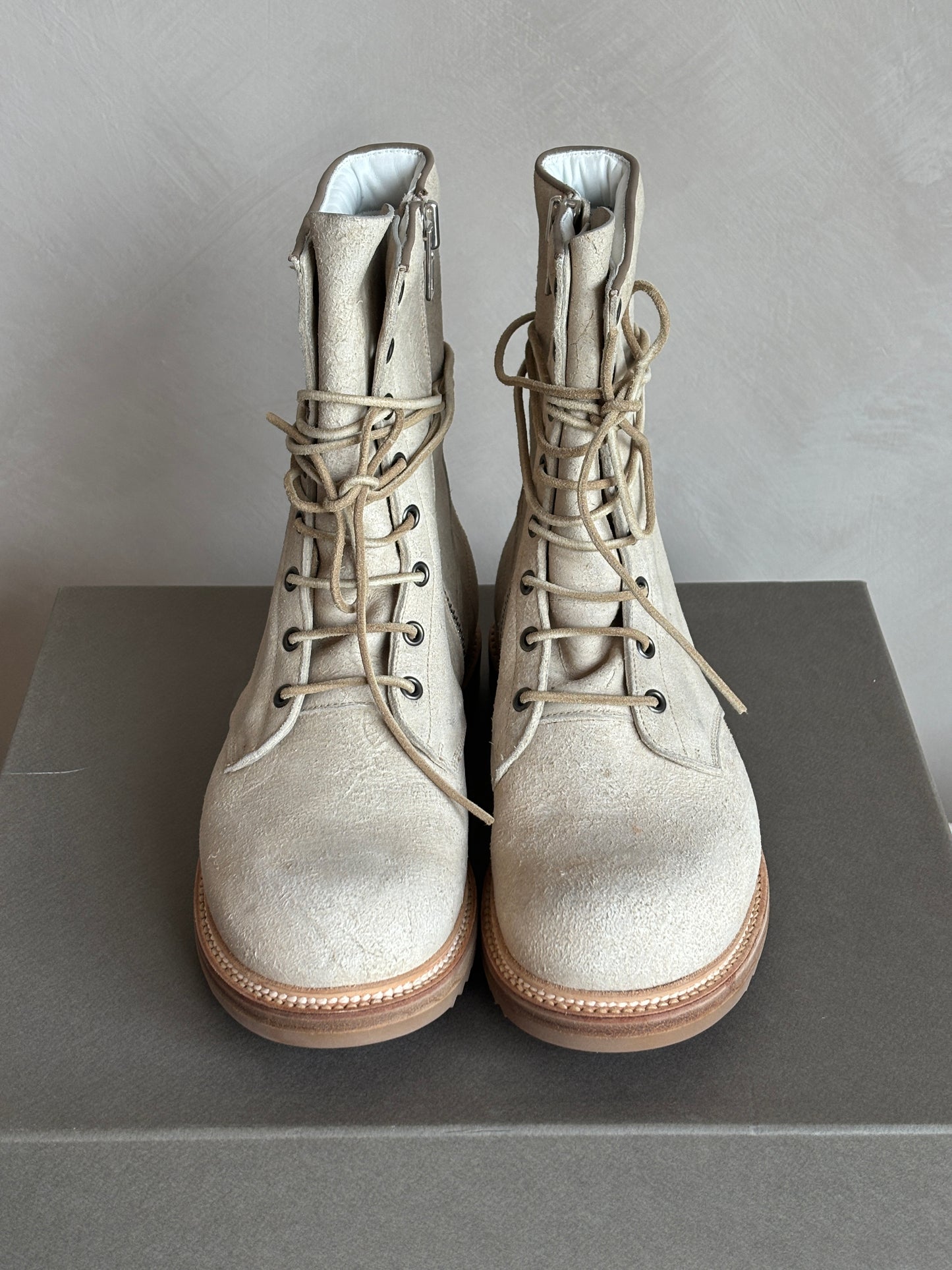 RICK OWENS Lace Up Boots