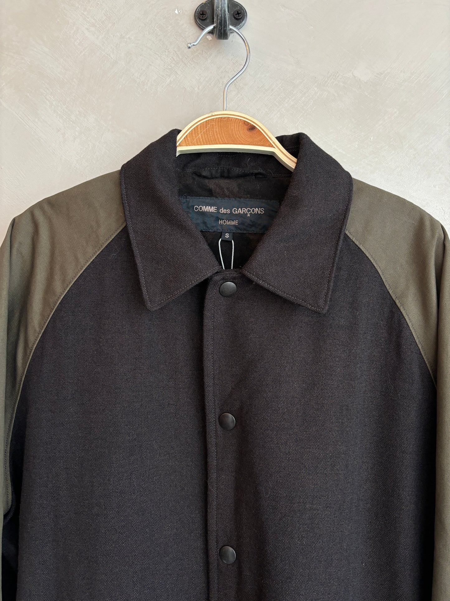 comme des garcon homme brown jacket