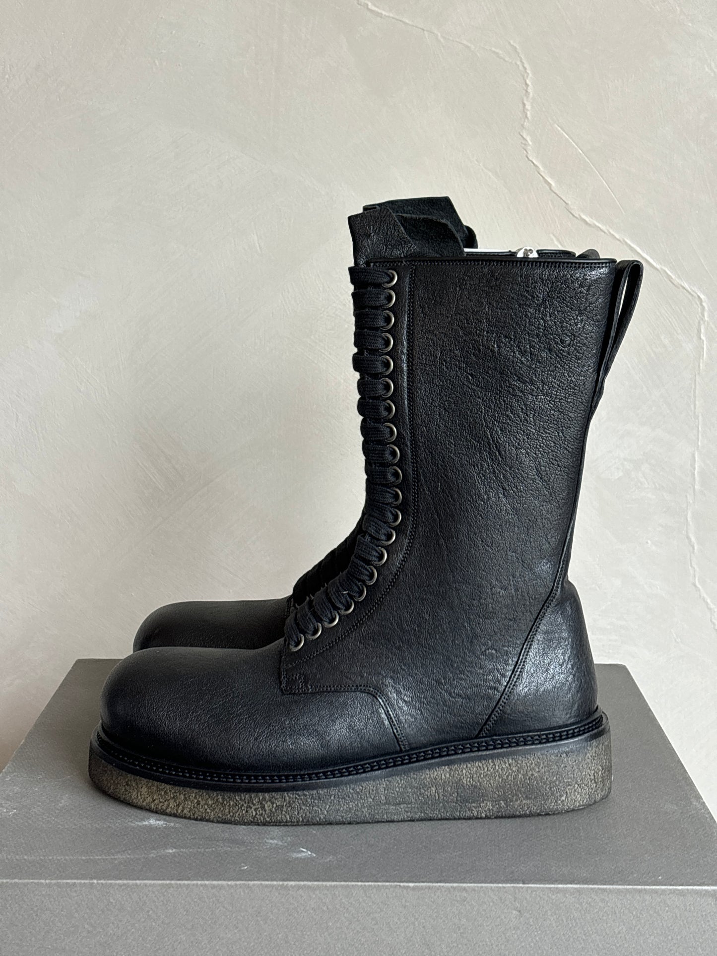 RICK OWENS Lace Up Army Boots